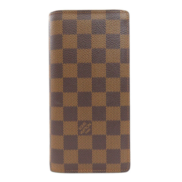 Louis Vuitton N60017 Portefeuille Brazza Old Long Wallet Damier Canvas Women'...